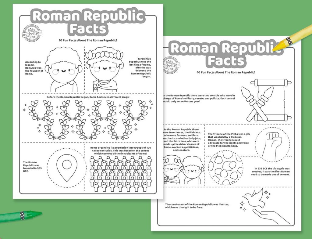 Roman Republic Facts Printable Facebook