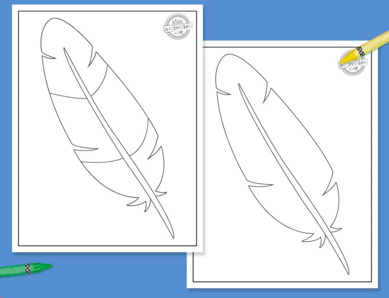 Turkey Feather Template Facebook