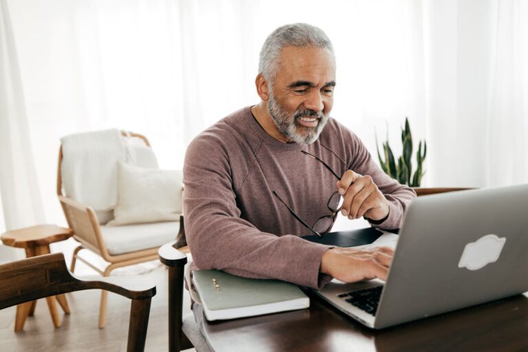 a person working on their computer