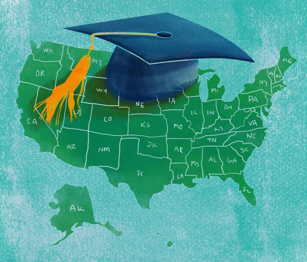 graduation rates illustration archive