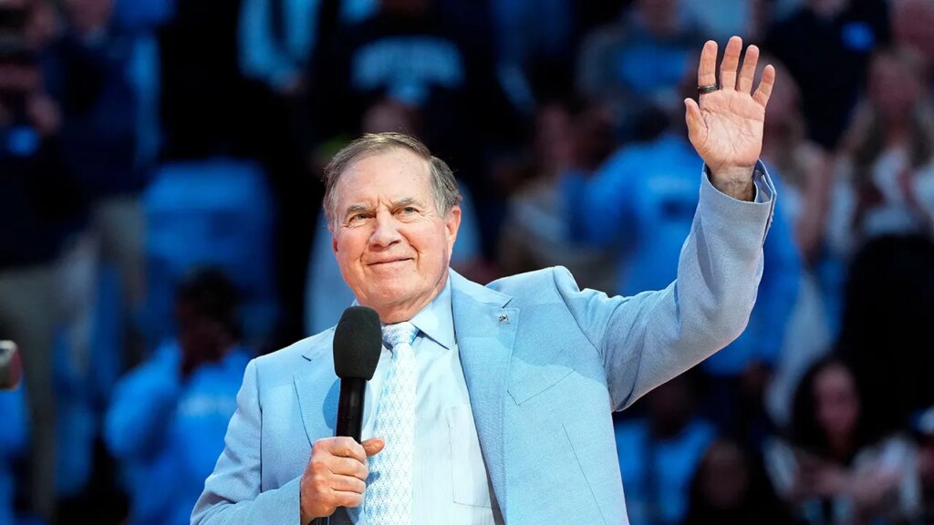 belichick waving